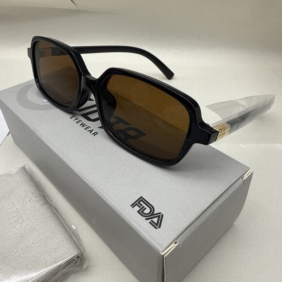 Trendy Small Rectangle Sunglasses for Women Men, Retro Vintage 90s Style *READ.. - Picture 3 of 13